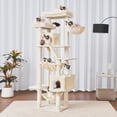 thumbnail image 2 of Árbol para Gatos Heybly HCT034M de 180 cm de Altura con 2 Perchas y 2 Condominios, 2 of 9