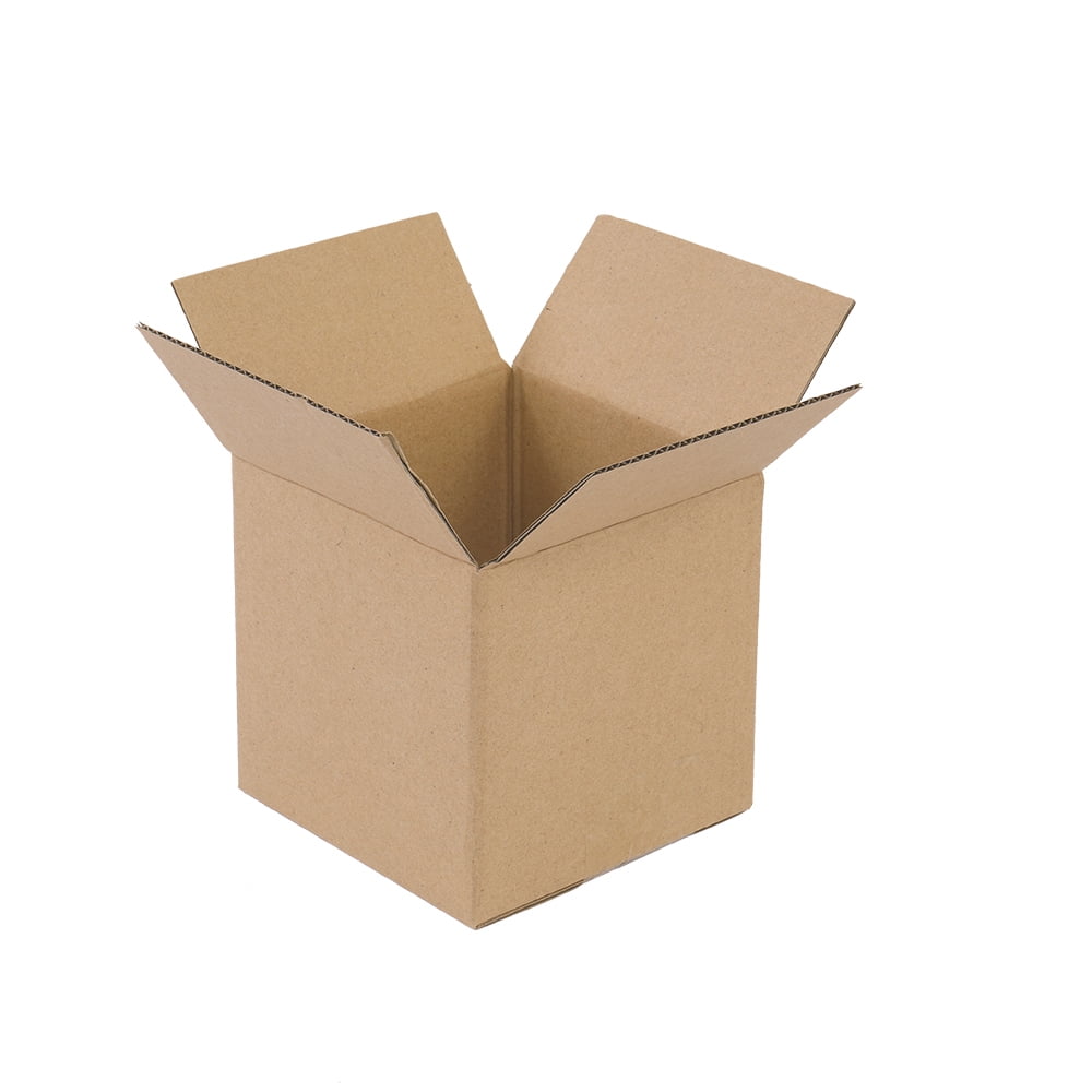 100 Corrugated Paper Boxes Yellow, 4x4x4in/10*10*10cm