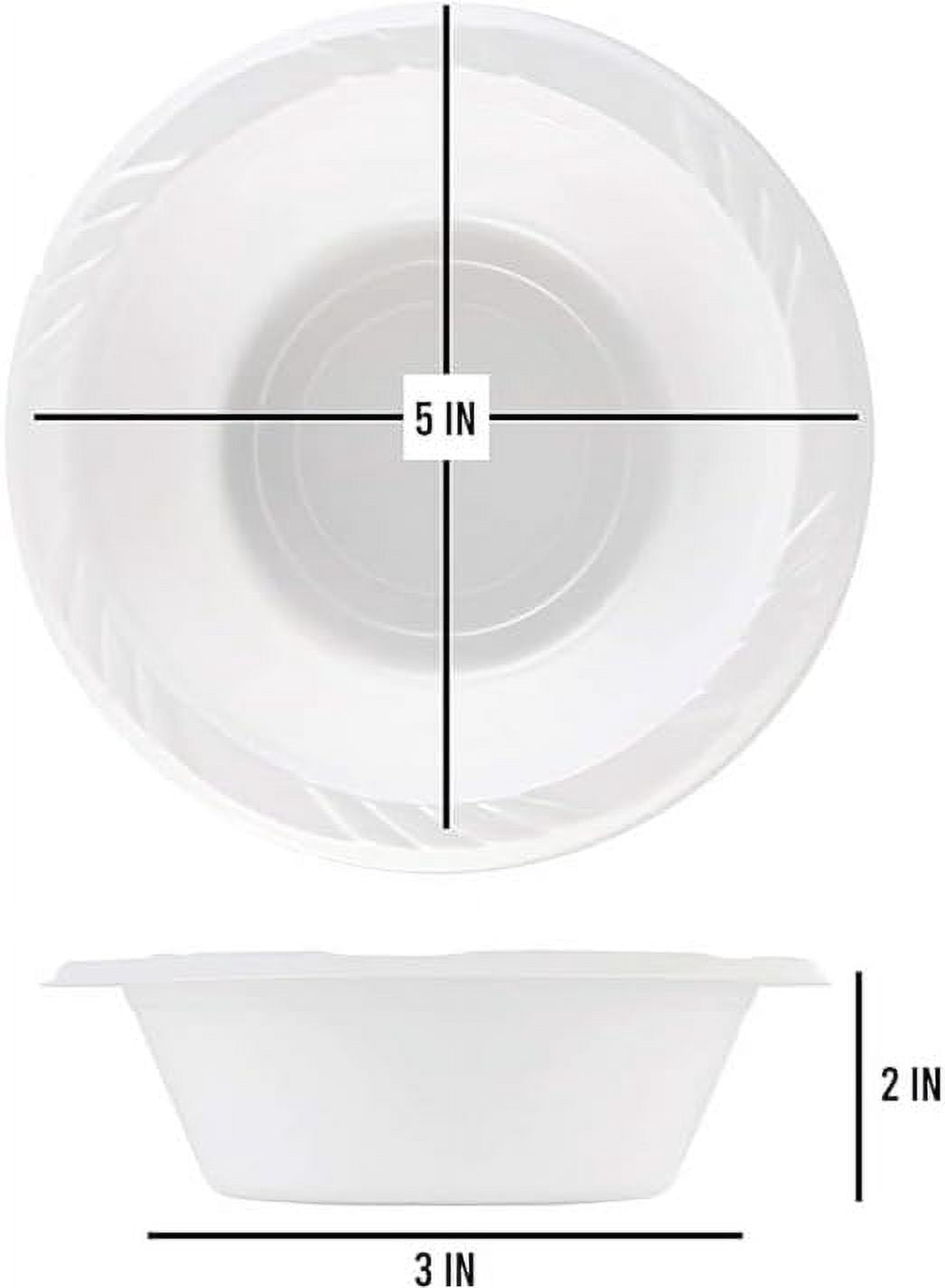 Styrofoam Bowls Bluetable 5 Oz Bowls Plastic Small Bulk Case Pack (800 Count) Disposable Bowl White U2013 For Party Dessert Mini Bowls Soup & Horderves Great For Paint Project Small Bulk