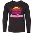 thumbnail image 3 of Inktastic Summer Enjoy the Sunshine Santa Monica California in Pink Long Sleeve Youth T-Shirt, 3 of 5