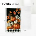 thumbnail image 2 of Wuche Fall Kitchen Towels Autumn Pumpkin Dish Towels Buffalo Plaid Hand Towels Absorbent Thanksgiving Maple Leaf Truck Tea Towels Dish Cloths for Fall Kitchen Bathroom Decor 27.5*16in, 2 of 6