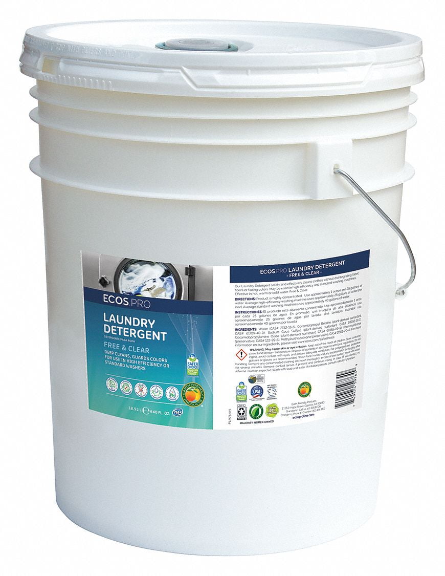 Ecos Pro Laundry Detergent,Bucket,5 gal,Unscented PL9764/05