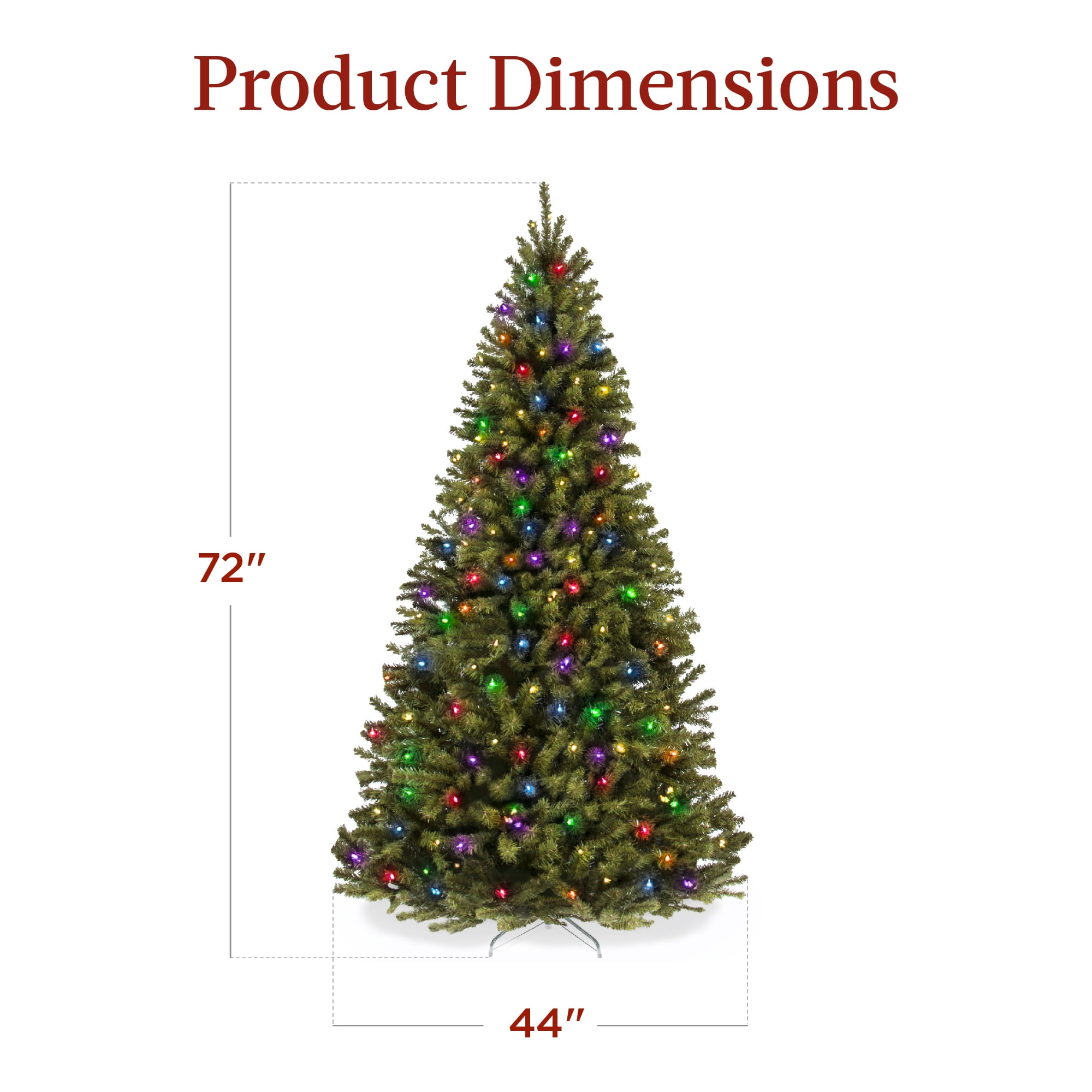 Best Choice Products 6ft Pre-Lit Spruce Hinged Artificial Christmas Tree w/ 250 Multicolored Lights, Stand