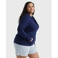 thumbnail image 2 of Plus Size Just My Size® Slubbed Hoodie Color: Navy Size: 5X, 2 of 10