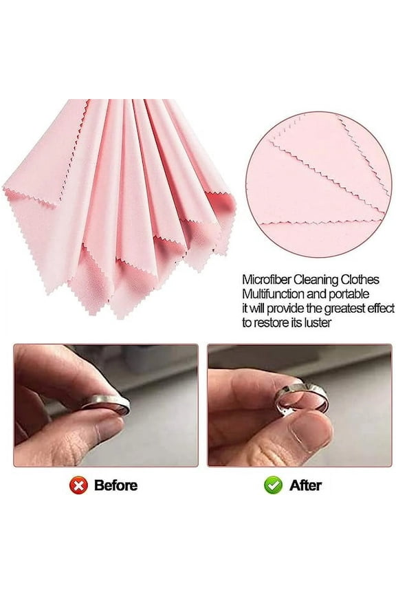 20Pcs Microfiber White Polishing Cleaning Cloths, Bulk Pack, For Silver, Gold, Brass And Copper Jewellery, Polishing Cloths To Keep The Shine Of Your Jewellery, Scratch-Free(White*20,3.1x3.1")