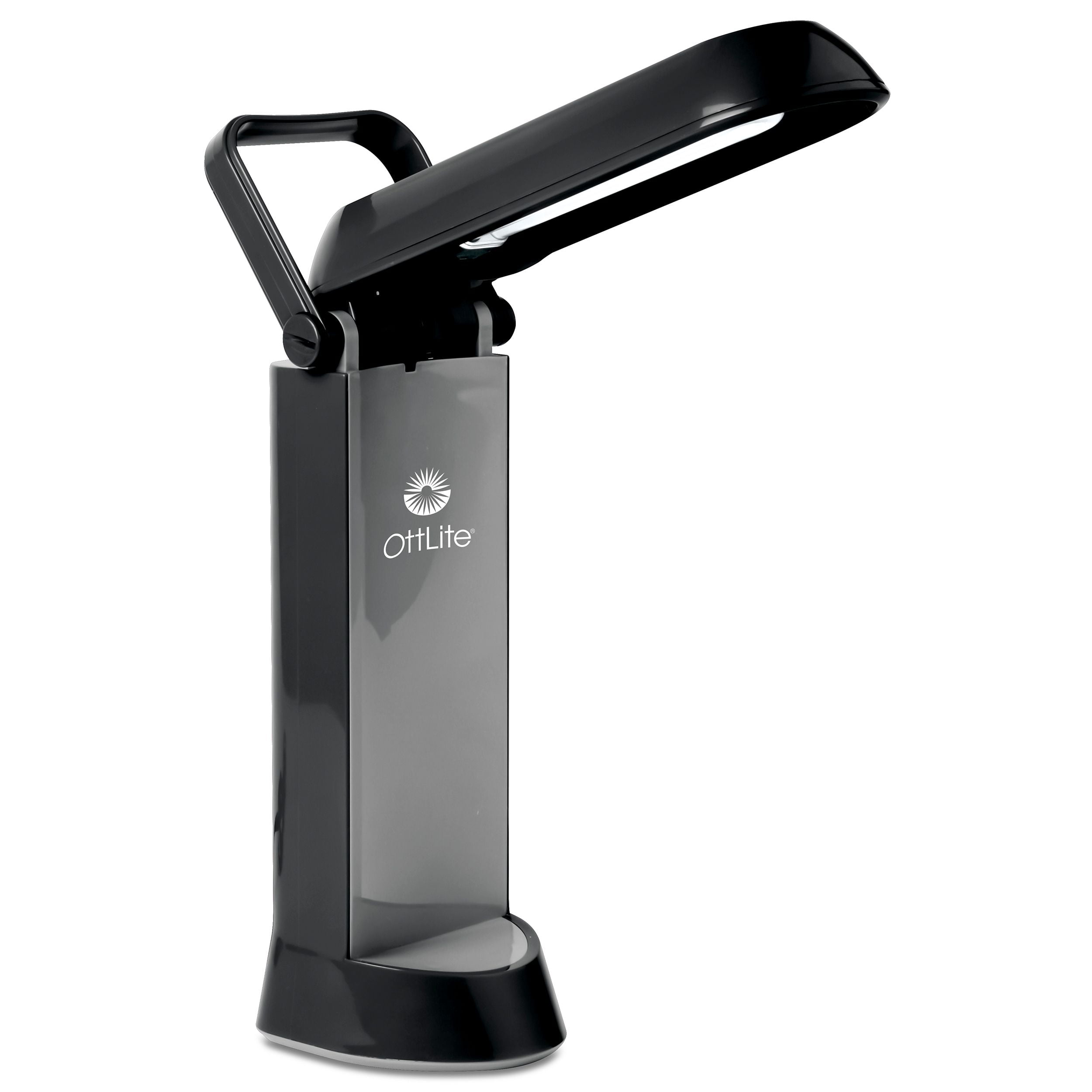 OttLite 13 Watt Folding Task Lamp, Black - Portable, Adjustable, Desk Light