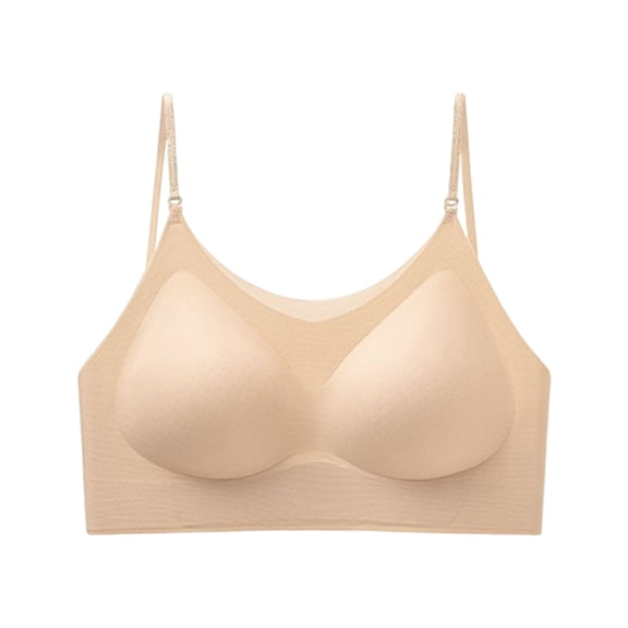 Fatuov No Underwire Bra for Women Full Coverage Solid Color Push Up Bra Breathable Fabric All-Day Wear Bralette 34B
