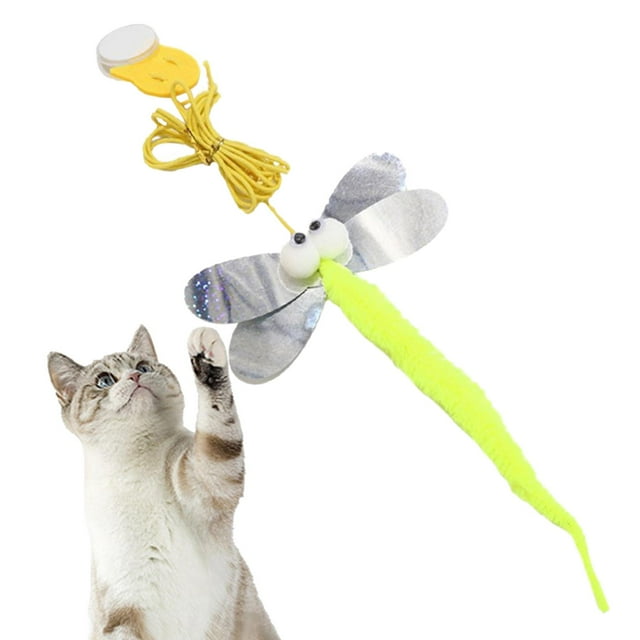 Juguete interactivo para , juguete interactivo retráctil, receptor ástico para jugar en interiores, ejercicio percución, entrenamiento , libélula Libélula A