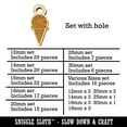 thumbnail image 2 of Ice Cream Cone Silhouette Wood Mini Charms Shapes DIY Craft Jewelry - With Hole - 25mm (7pcs), 2 of 7