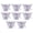 Light Violet, variant on Drezz 8 Multifunctional Gift Boxes in The Shape of [unclear - Possibly [party Favors" Or [celebrations"] for Parties, Engagements And Other Occasions Black
