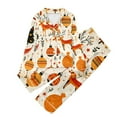thumbnail image 1 of WEAIXIMIUNG Pantalon à Manches Longues Imprimé de Noël pour Enfants Cardigan Pyjamas pour Enfants Deux Ensembles 11-12 Ans, 1 of 4