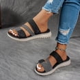 thumbnail image 4 of Dakaela Womens Orthopedic Sandals Comfortable Arch Support Slip on Slides Open Toe Soft Sole Summer Beach Casual Walking Shoes Size 6, 4 of 8