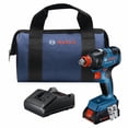 thumbnail image 1 of Kit de destornillador/llave de impacto BOSCH GDX18V-1800B12 de 18 V con batería de 2 Ah, 1 of 9