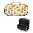 thumbnail image 4 of Jiueut Hippie Flower Insulin Storage Bag Diabetic Care Organizers & Travel Kits Insulin Bags for Women Storage Bags with Zipper Insulin Pocket with Mesh Pocket, 4 of 7