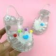 thumbnail image 4 of Travelwant Toddler Girls Jelly Sandals Rubber Sole Closed Toe Princess Flat Summer Shoes, 4 of 7