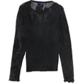 thumbnail image 1 of Aeropostale Blusa ajustada de encaje para mujer, negro, extragrande, 1 of 2