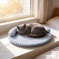 thumbnail image 7 of Yhmxh Cat Beds Pet Cooling Mat with Pillow for Indoor Cats, Summer Cooling Pet Bed with Removable Washable Cover Washable Round Fluffy Pet Bed for All Seasons, 7 of 7