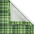 thumbnail image 5 of Ambesonne Checkered Grommet Curtain, Irish Mosaic Green, 50" x 120", Emerald Lime Green White, 5 of 6