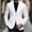 White, variant on Classic Solid Color Suit Jacket for Men Lapel Blazer Single Breasted Two Buttons Tuxedo Coat Dressy Jackets