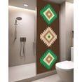 thumbnail image 2 of Window Privacy Film, Brown Boho Aztec UV Sun Blocking Window Tint Film Heat Control One Way Blackout Window Film, Morocco Mexican Geometric Bohemian Non Adhesive Static Cling Sticker 29.5x78.7 In, 2 of 7