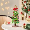 thumbnail image 4 of Christmas Tree With Light 8.27inch Artificial Christmas Trees Wooden 3D Christmas Tree Craft DIY Wooden Christmas Art and Craft Gift Christmas Tree Assembly for Christmas Tabletop Decor Party, 4 of 9