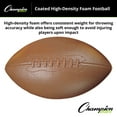 thumbnail image 2 of Champion Sports Coated High Density Foam Football Brown, 2 of 3