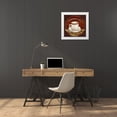 thumbnail image 3 of White, Abby 12x12 White Modern Wood Framed Museum Art Print Titled - Coffee Illustration II, 3 of 4
