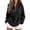 Black, variant on Leopard Print Quarter Zip Pullover Women Fall Trendy Casual Long Sleeve Lightweight Y2k Collared Sweatshirt Pullover Tops