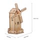 thumbnail image 4 of 1 Set of Solar Toy Solar Wooden Assembly Toy Science Windmill Birthday Gift for Kids, 4 of 4