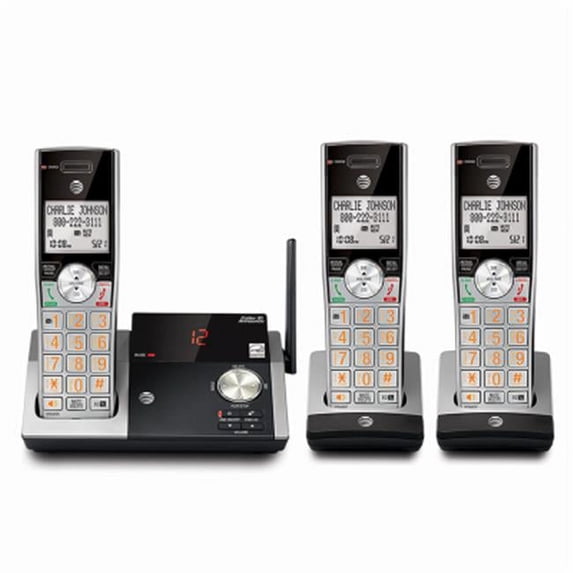 Pre-Owned AT&T CL83415 Four Handset DECT 6.0 Cordless Phone System with Answering System
