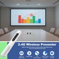 thumbnail image 2 of GJX Presentation Clicker with Volume Control,2.4Ghz Usb Wireless Presenter Remote,Clicker Slide Advancer Compatible with Mac,Windows,Keynote, 2 of 7