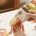 thumbnail image 1 of FcBaudy Kitchen Gadgets, Kitchen Accessories, Kitchen Utensils Two-in-One Fruit And Vegetable Cleaning Brush With Peeling Knife - Portable Outdoor Fruit And Scraper Stainless steel peeler, 1 of 6