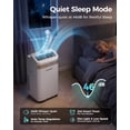 thumbnail image 4 of HAUSHOF 12000 BTU Portable Air Conditioners, Portable AC with Cool, Fan, Dry & Sleep Mode, AC Unit Portable with 35°-70° Auto Swing, Remote Control, 24H Timer, with Window Kit & Exhaust Hose Sleeve, 4 of 8