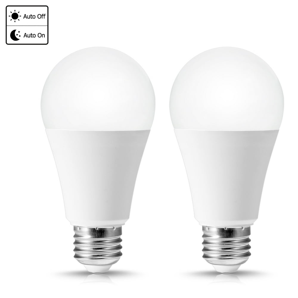 12W Dusk to Dawn Light Bulbs, 1000LM(100W Equivalent), 5000K Daylight