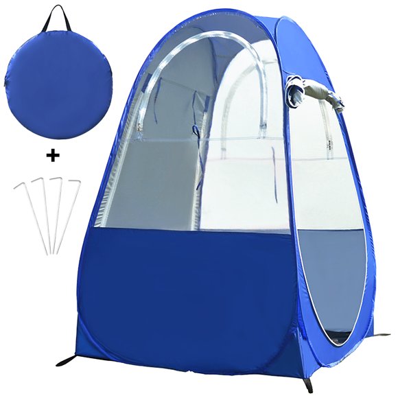 Graflsoa "Compact Pop-Up Winter Fishing Shelter with UV Protection, Dual Doors, and High-Transparency Windows for Outdoor Use"