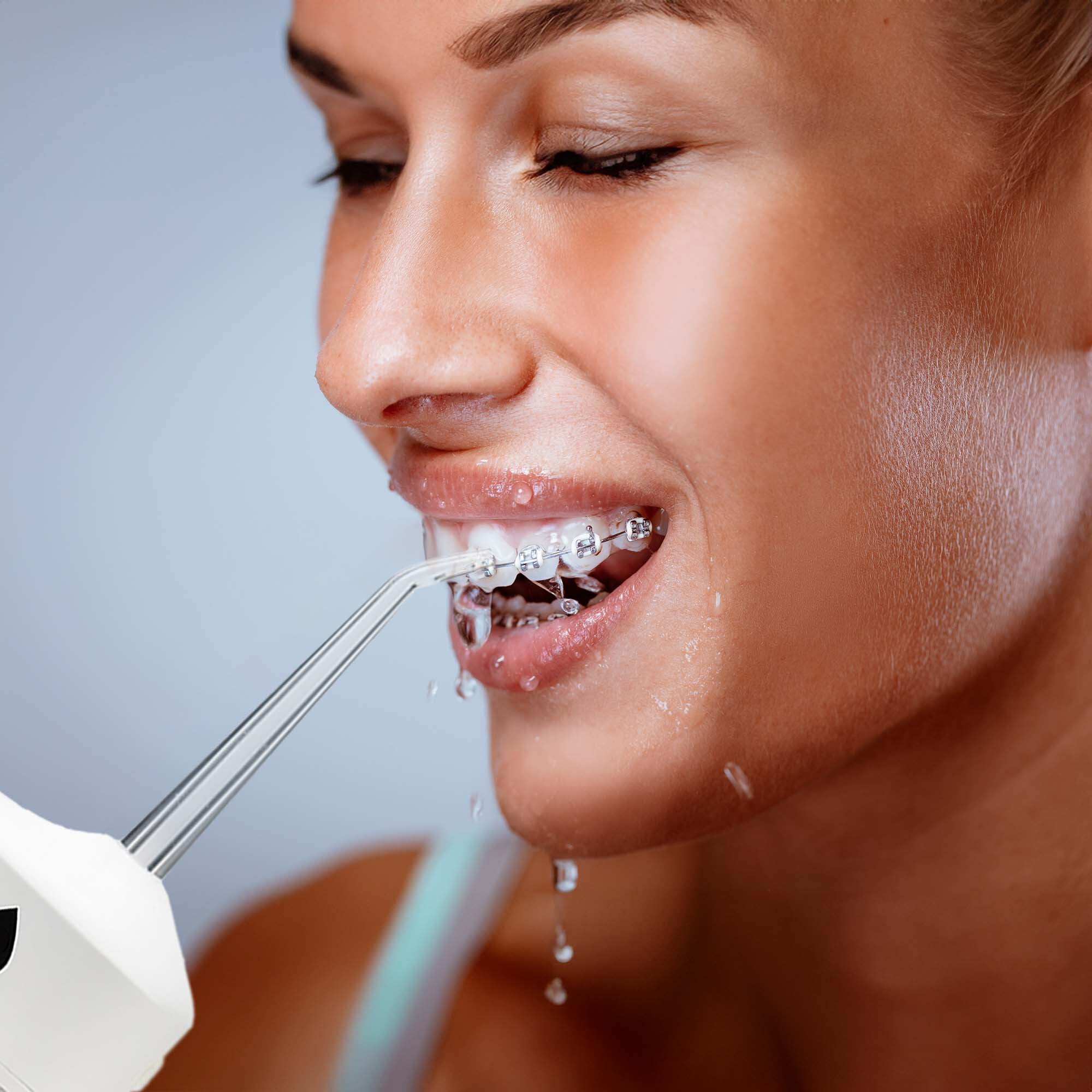 Ultimate Smile Care Duo: Triple-Head Tooth Wizard  Travel-Ready Water Flosser
