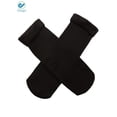 thumbnail image 3 of Deago 2 Pairs Women Men Wool Socks Winter Warm Thicken Thermal Soft Casual Solid Socks Home Snow Boots Velvet Floor Socks (Black), 3 of 7