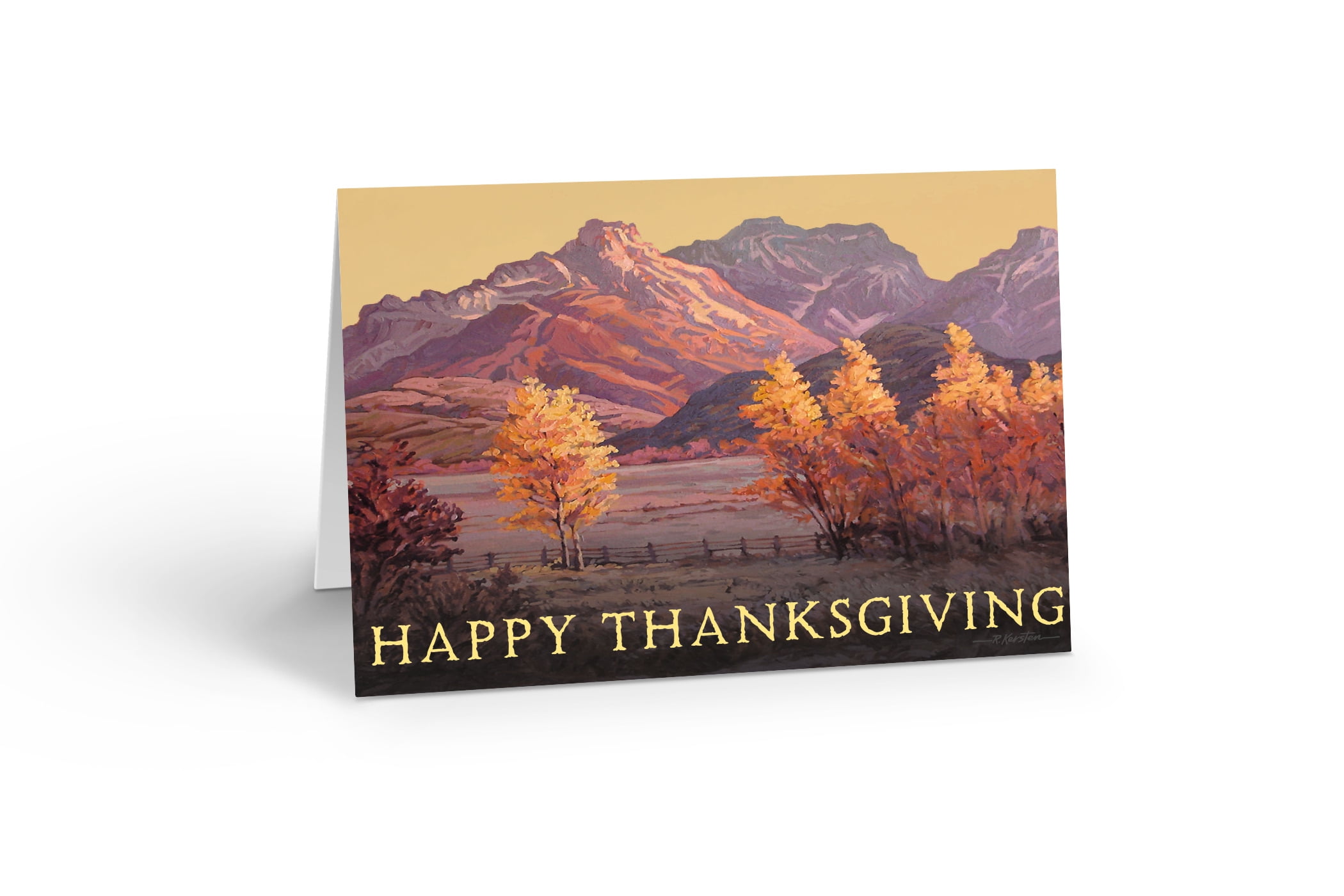 Fall Thanksgiving Card - 18 Thanksgiving Greeting Cards - Happy Thanksgiving Box Set - 16246