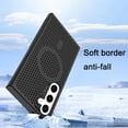 thumbnail image 6 of Magnetic Cooling Case for Samsung Galaxy S24, Hard PC Slim Cellular Hole Heat Dissipation Mesh Breathable Hollow Honeycomb Case for Samsung Galaxy S24 SR-Black, 6 of 8