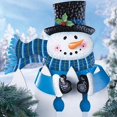 thumbnail image 3 of Gibobby Papá Noel Muñeco de nieve Valla Peeker Decoración navideña Fiesta al libre Para la ocasión(Sky Blue), 3 of 4