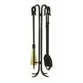 thumbnail image 2 of Minuteman International 4 Piece Shepherd's Hook III Wrought Iron Fireplace Tool Set, 2 of 3