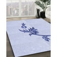 thumbnail image 3 of Ahgly Company Machine Washable Indoor Square Transitional Lavender Blue Area Rugs, 4' Square, 3 of 7