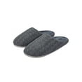 thumbnail image 6 of Youloveit Men's Memory Foam Slippers with Cozy Fleece Lining, Closed Toe  Indoor Outdoor House Slippers for Men, Slide Bedroom Slippers for Men with Anti-Skid Rubber Sole,Black Gray Blue, 6 of 8