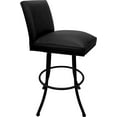 thumbnail image 3 of Swivel Metal Bar Stool Sommerville 30" Seat - Black Vinyl - Black, 3 of 4