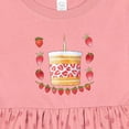 thumbnail image 4 of Inktastic Strawberry First Birthday Cake Girls Baby Dress, 4 of 5