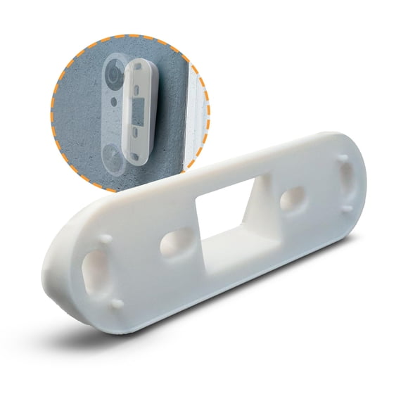 SplashNColor Soporte de montaje en ángulo de cuña para timbre de vídeo compatible con SimpliSafe – Soporte duradero para timbre Simplisafe para visualización ajustable de 30 grados – Soporte seguro pa