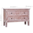thumbnail image 4 of vidaXL Sideboard with 2 Drawers 90x30x60 cm Solid Mahogany Wood, 4 of 5