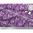 thumbnail image 2 of Soimoi Poly Georgette Fabric Leaves & Floral Block Fabric Prints by Yard 42 Inch Wide, 2 of 3