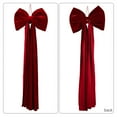 thumbnail image 5 of HmNPlay Giant 6 Ft Red Velvet Christmas Bow for Tree Topper Window Wall Mantle Decor Indoor Outdoor Oversized Xmas Decoration (1 Count), 5 of 6