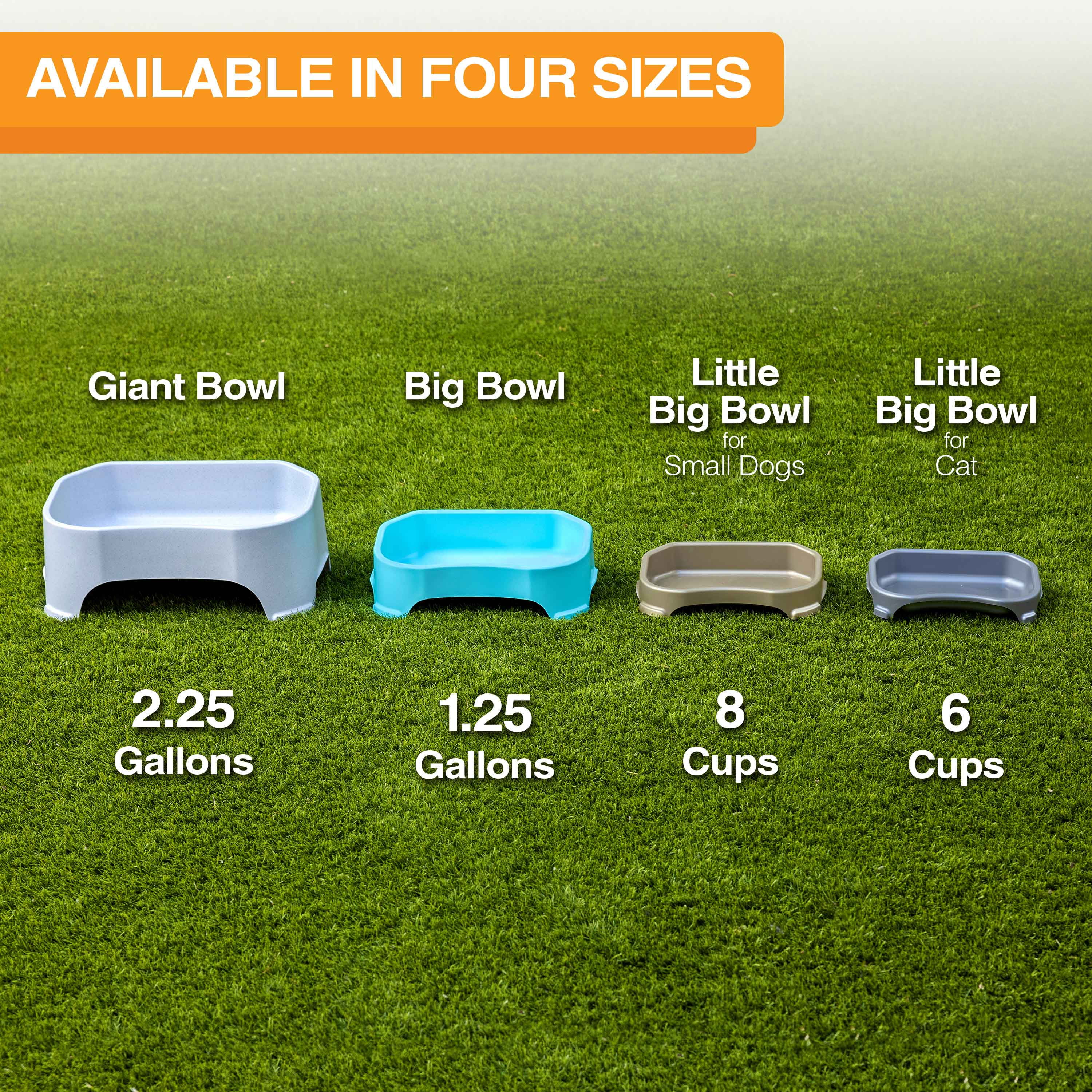 Plastic Big & Giant Bowl  Food Bowls & Water Bowls for Dogs & Cats –  Neater Pets